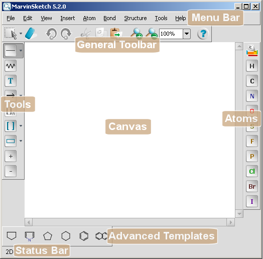 MarvinSketch Main Window