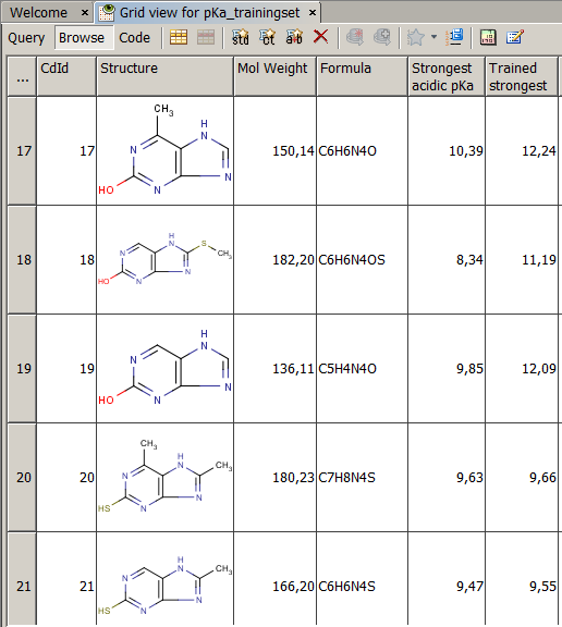 New Chemical Terms window in Instant JChem