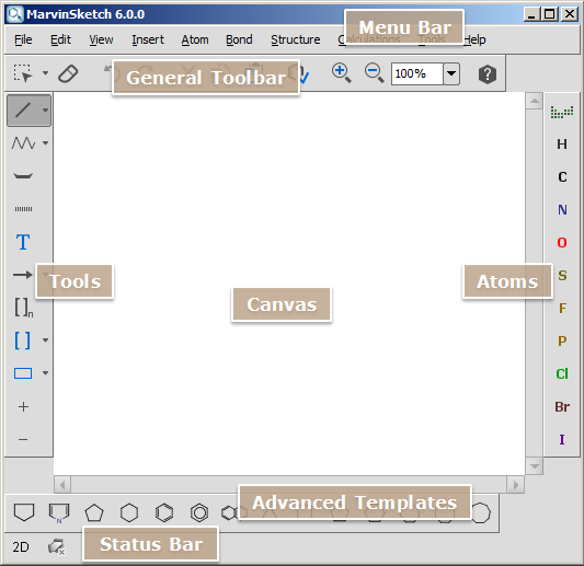 MarvinSketch Main Window