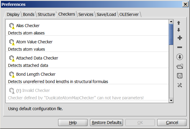 invalid checker