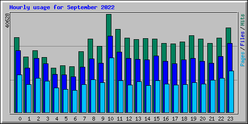 Hourly usage for September 2022